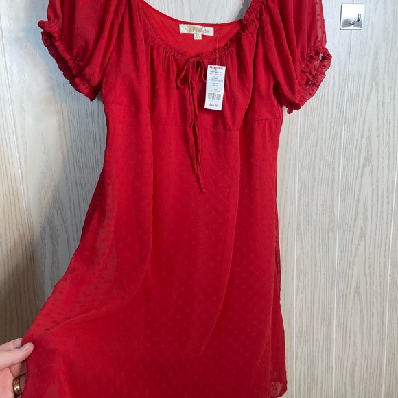 NWT Little Red Dress! “Rewind” Light & Flowy ! XLarge - Picture 2 of 9